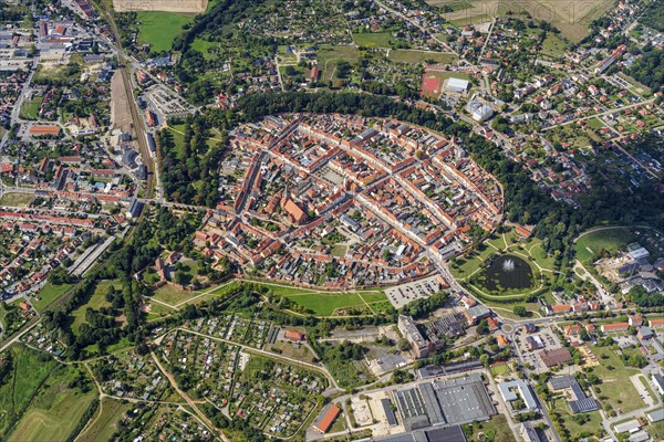 Aerial view of Wittstock an der Dosse