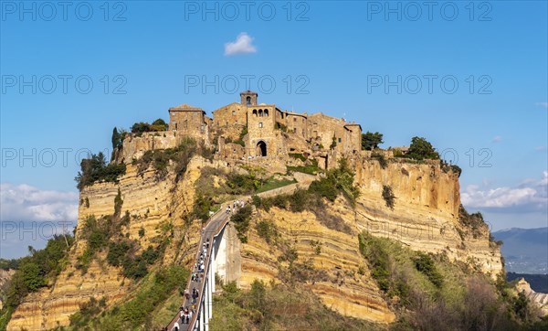 View of old hill-top town of Civita di Bagnoregio