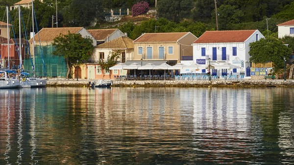 Colourful and white houses