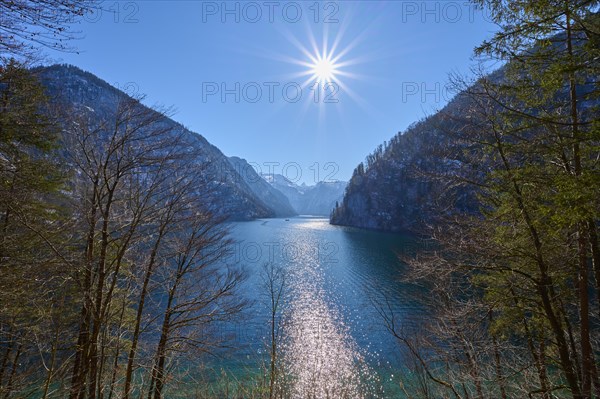 Lake Koenigsee in winter