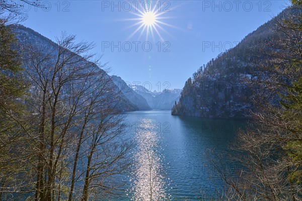 Lake Koenigsee in winter