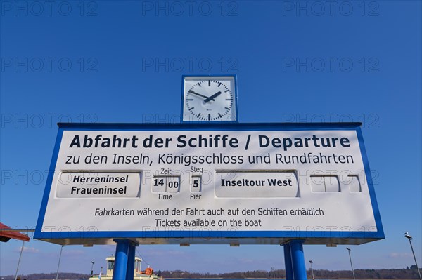 Chiemsee shipping sign