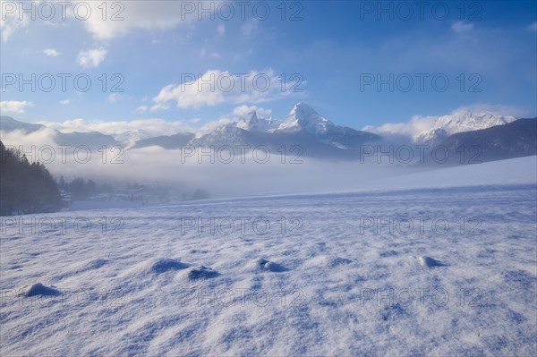 Watzmann massif in winter