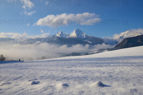 Watzmann massif in winter