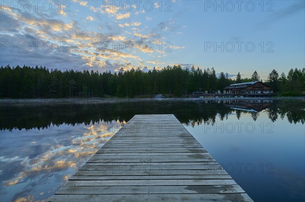 Wooden footbridge