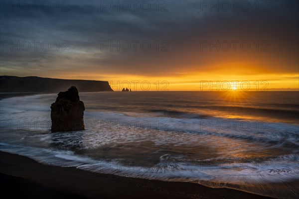 View from Cape Dyrholaey at sunrise