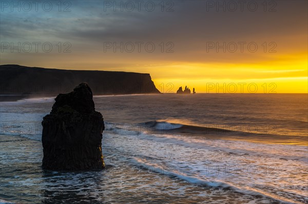 View from Cape Dyrholaey at sunrise