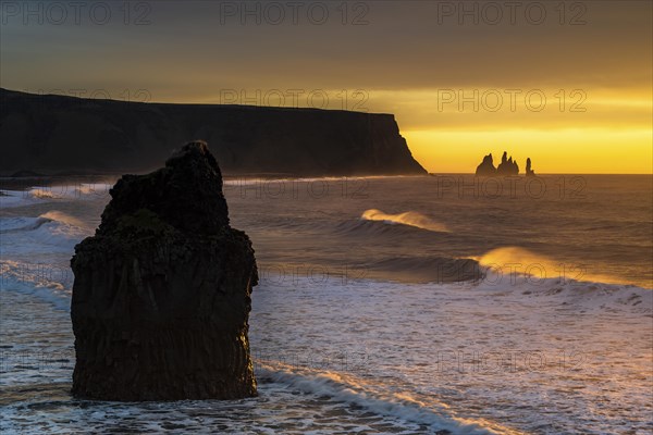 View from Cape Dyrholaey at sunrise