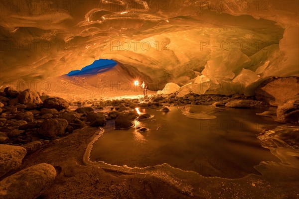 Zinal glacier cave