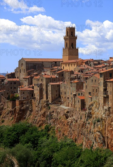 View of the old town of Pitigliano