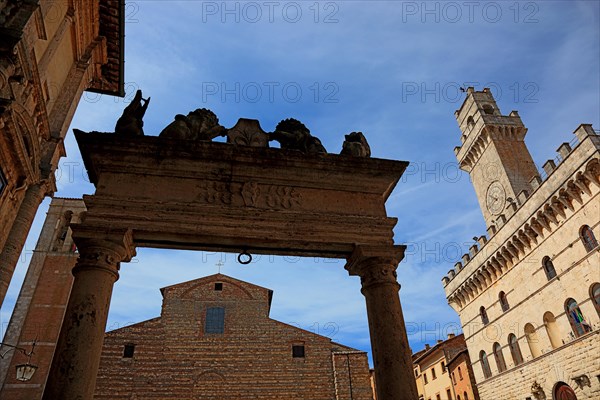 In the old town of Montepulcianot