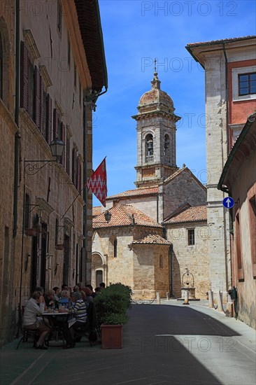 In the historic village of San Quirico d'Orcia
