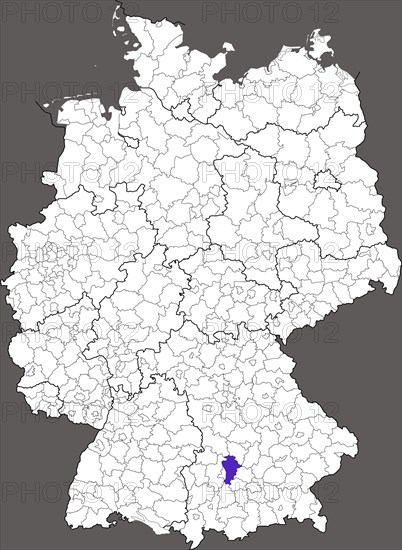 Aichach-Friedberg district in Bavaria