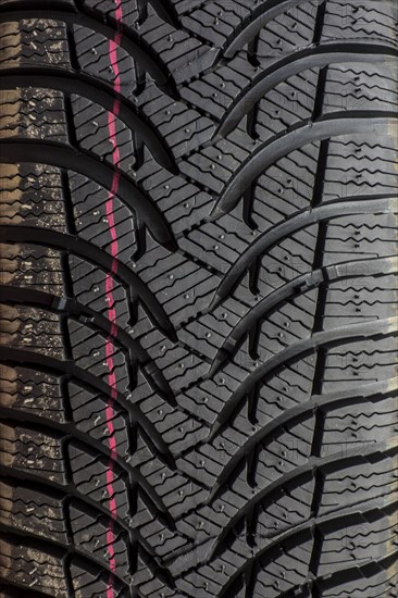 Close up of winter tire