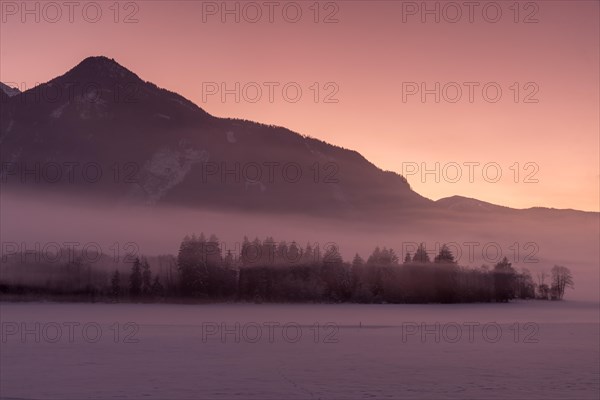 Atmosphere with ice fog in Sulzbachtal