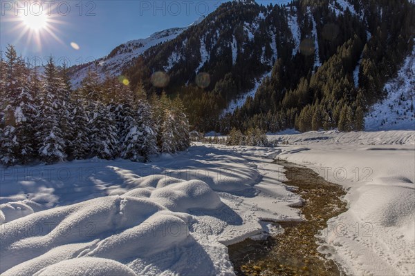 Winter landscape in the Finkau