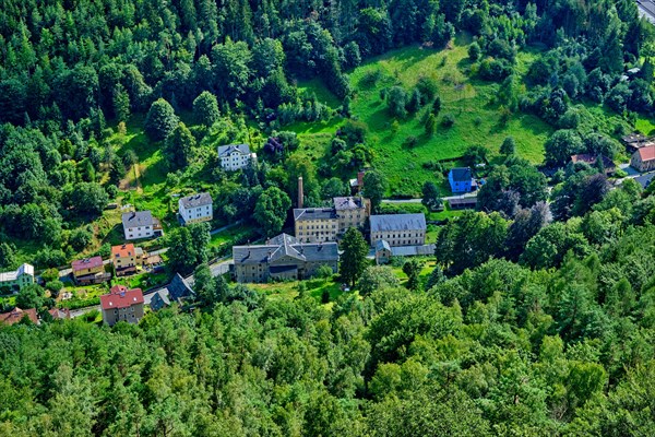 Aerial view of part of the town of Koenigstein