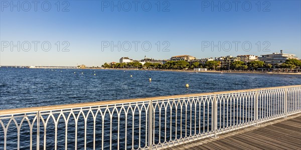 Town view with jetty and promenade