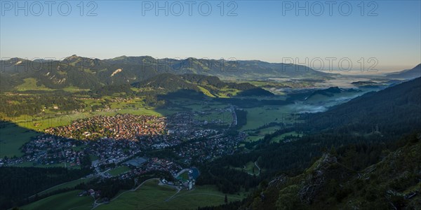 Panorama from Schattenberg on Oberstdorf