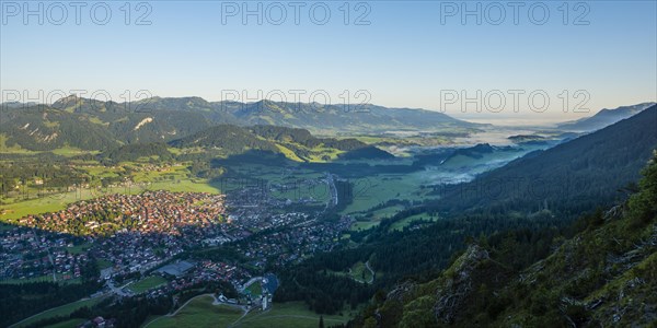 Panorama from Schattenberg on Oberstdorf