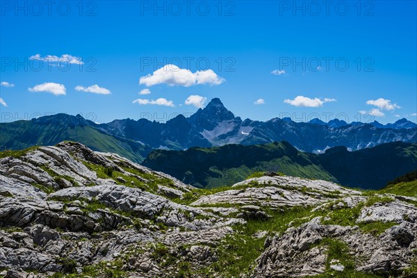 Koblat high trail on the Nebelhorn