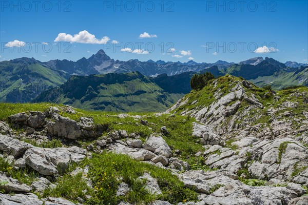 Koblat high trail on the Nebelhorn
