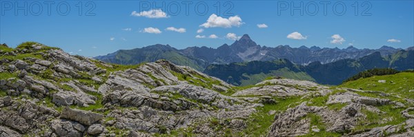 Koblat high trail on the Nebelhorn