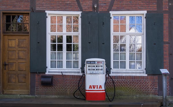 Old petrol pump in the former Asbeck Monastery