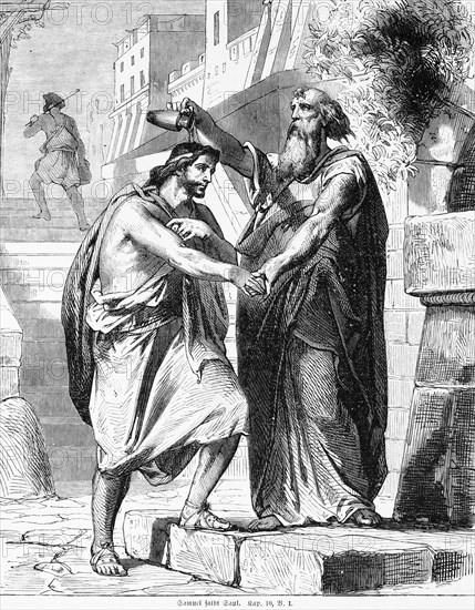 Samuel anoints Saul