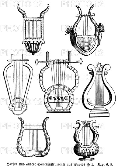 Harps and other stringed instruments from David's time