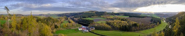 Flower mill on the Saale from the Pottiga viewing platform