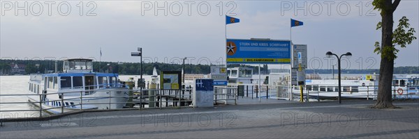 Ships at the Wannsee pier