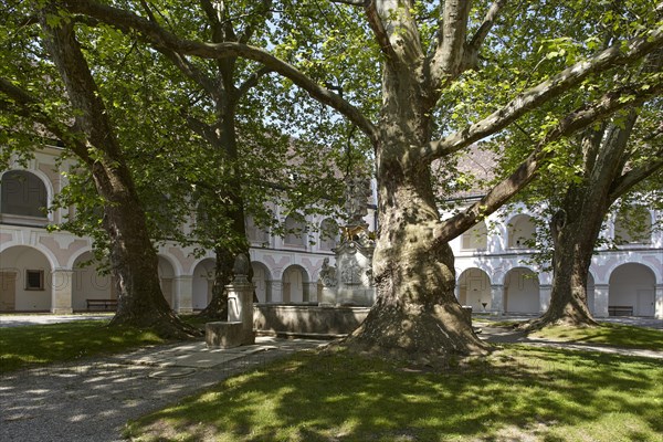 Inner courtyard of Heiligenkreuz Abbey