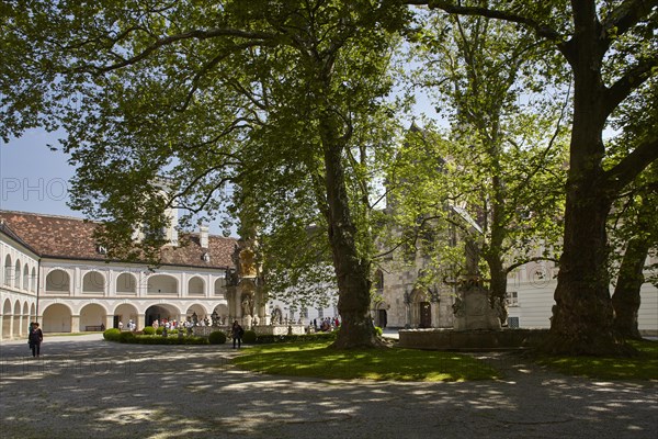 Inner courtyard of Heiligenkreuz Abbey