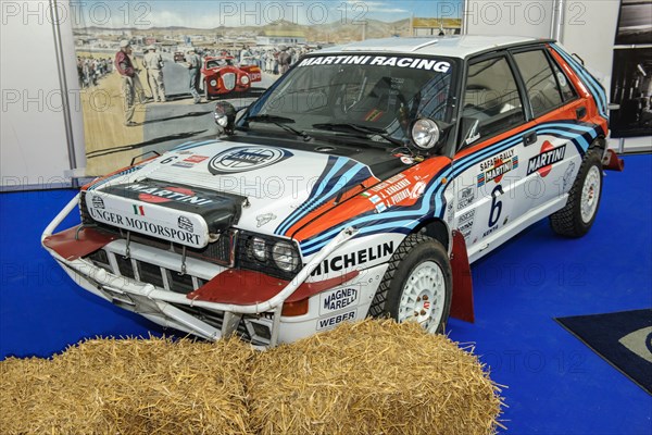 Historic rally vehicle Lancia Delta HF Integrale Martini Racing