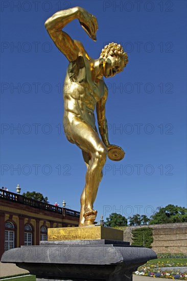 Sculpture The Satyr in the Palace Garden of the Lower Orangery in Weilburg Castle