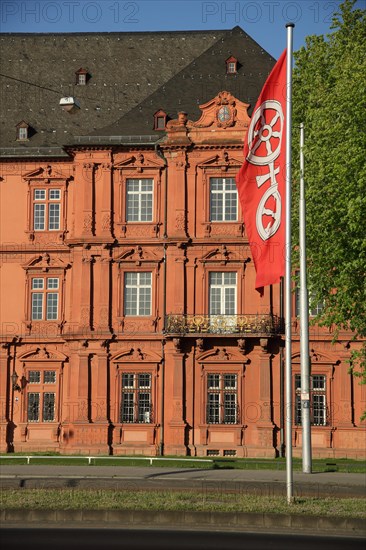 Mainz City Flag and Electoral Palace