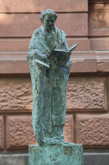 Sculpture and monument to theologian and scholar Rabanus