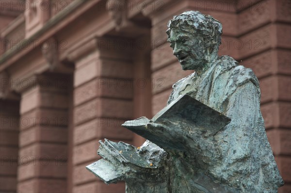 Sculpture and monument to theologian and scholar Rabanus