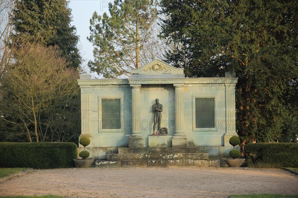 War memorial at the cemetery