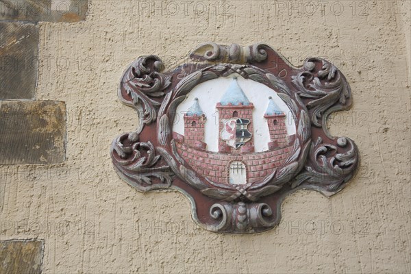 Coat of arms on the town hall