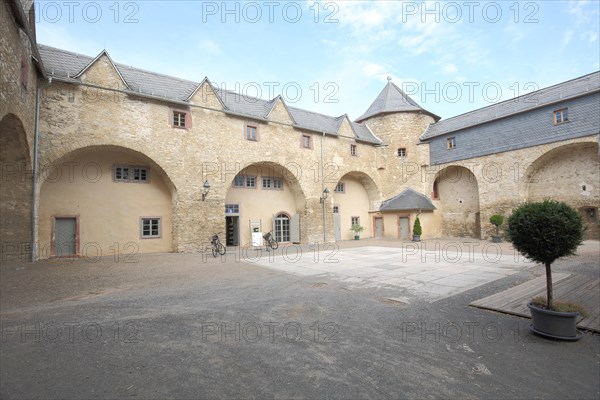 Inner courtyard of the castle in Harzgerode