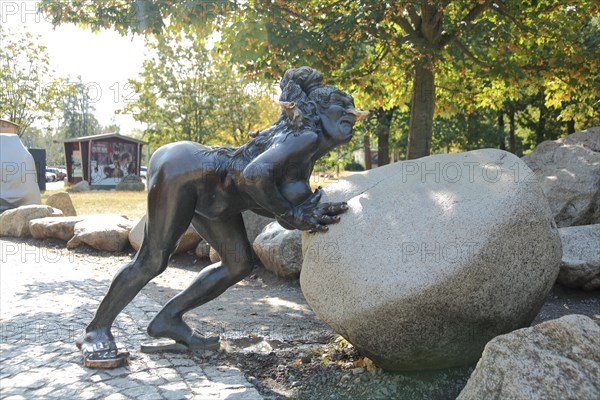 Witch sculpture at the Hexentanzplatz