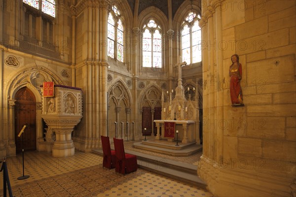 Interior view of the Castle Church of St. Pantaleon and Anna