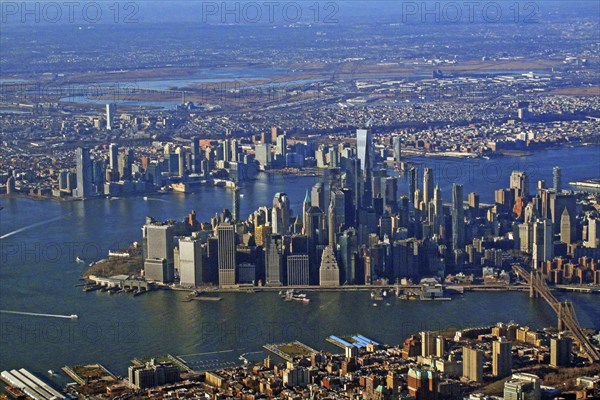 Manhattan aerial view