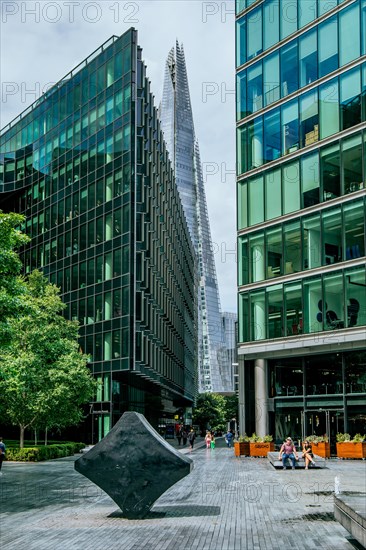 Alley with skyscraper The Shard