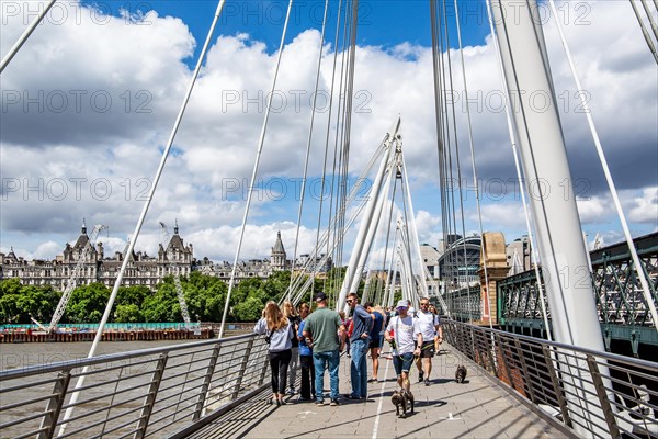 Golden Jubilee Bridges over the Thames