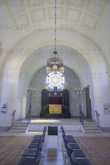 Interior view of the synagogue