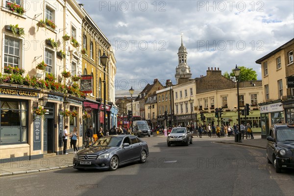 People and traffic on Church Street