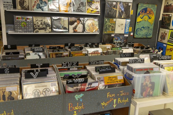 Secondhand vinyl LP records on sale